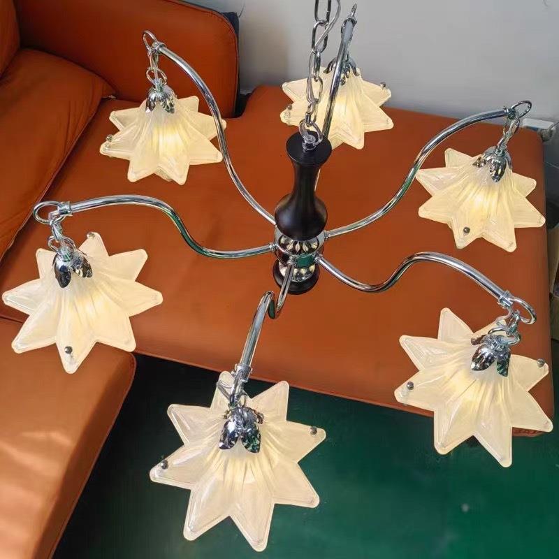 951225新款法式复古0级感星星古客厅灯温馨氛高围中八角星主卧室 - 图3