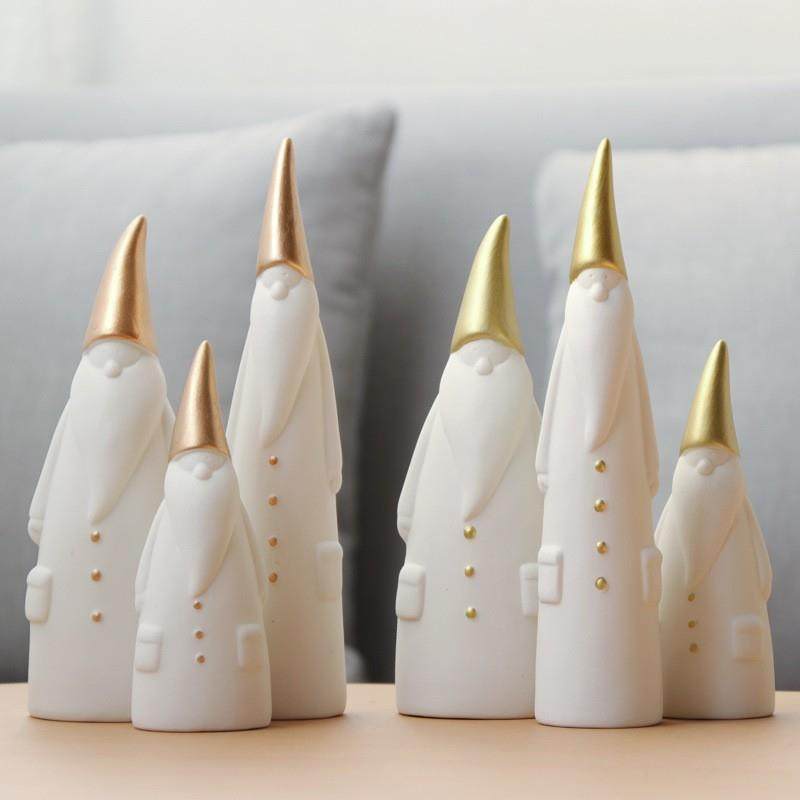 北欧简约工艺品陶瓷圣诞老人动物摆件电视柜玄关创意家居装饰品,淘宝优惠券,粉丝福利购,淘宝优惠卷