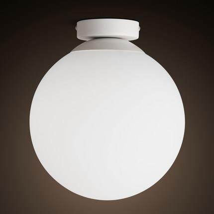 过道阳台吸顶灯玄关走廊简约现代卧室白色圆球玻璃灯饰灯具,淘宝优惠券,粉丝福利购,淘宝优惠卷