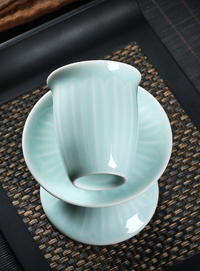 青瓷佛具用品供圣寺院供奉水杯