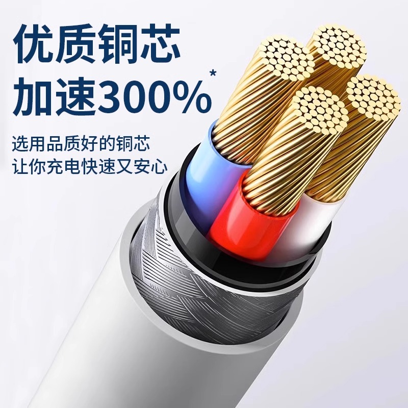 YUSHEDA正品适用VIVO数据线100W闪充x90/100PRO充电线IQOO双Type-C接口120w快充线器10/11Pro原手机neo7/8装 - 图2