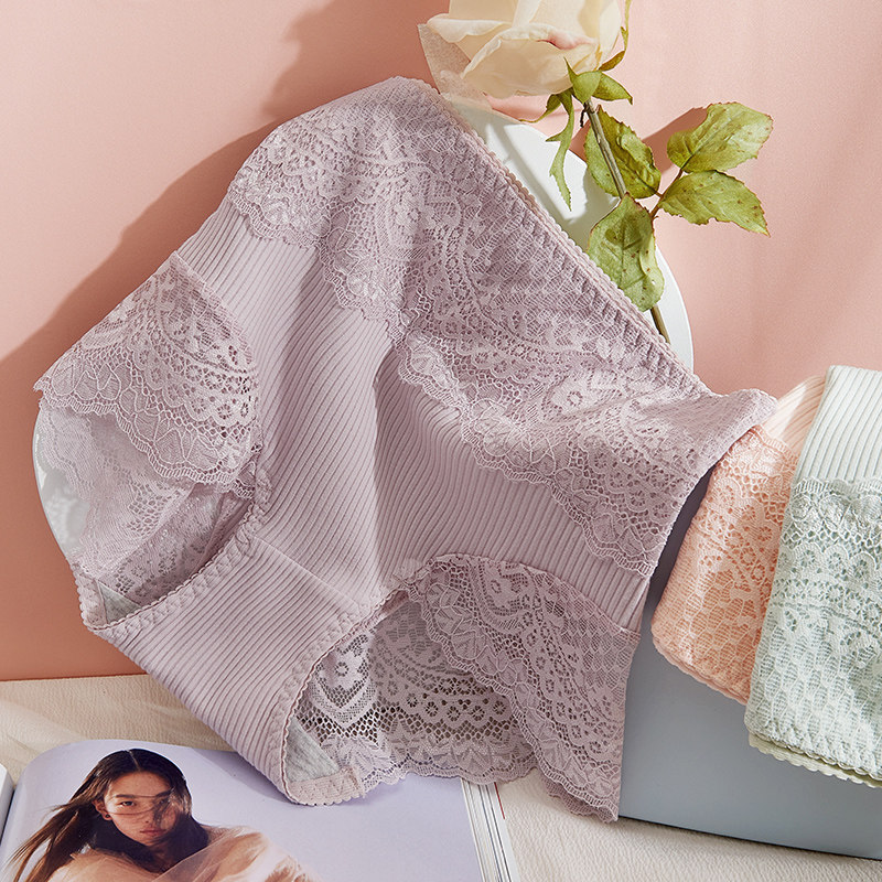 高腰收腹提臀女士蕾丝内裤大码全棉纯棉裆抗菌强力收小肚子短裤,淘宝优惠券,粉丝福利购,淘宝优惠卷