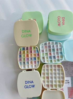 DINAGLOW定制36色口袋分装盒 小巧可爱实用方便美甲素材收纳分装