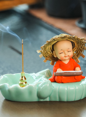 YOSPEED禅意小和尚家居桌面摆件