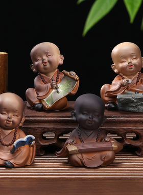 禅意六祖慧能变色茶宠桌面摆件