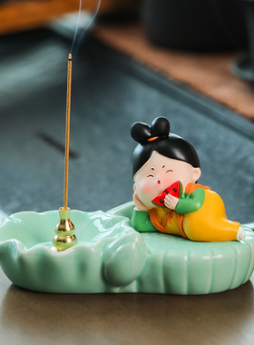 YOSPEED创意唐仕女桌面香薰摆件