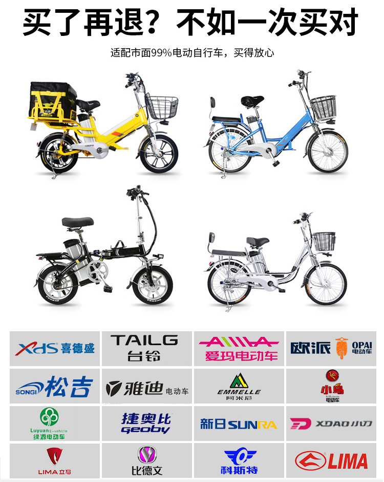 电动车锂电池48v36v20ah大容量代驾折叠电动自行车电瓶通用可拆卸 - 图2