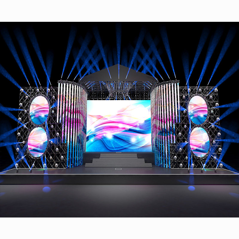 2022新款唱歌主播背景布3d立体高级感直播间快手抖音墙纸男舞台炫酷灯光秀打碟星空淘宝直播拍照背景墙劲舞_虎窝淘