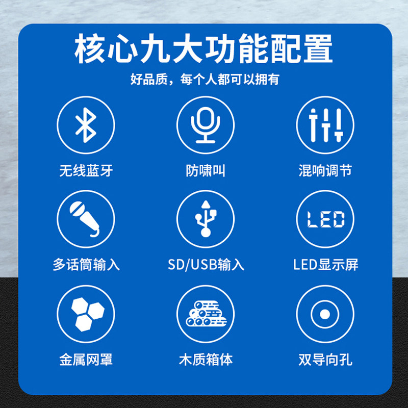 金正舞蹈室会议室舞台演出家庭话筒 万事通城数码KTV/卡拉OK音箱