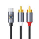 Mobile phone Typec Rotal Lotus Head RCA Audio cable Dive Speaker Line Sound Double Plug Android