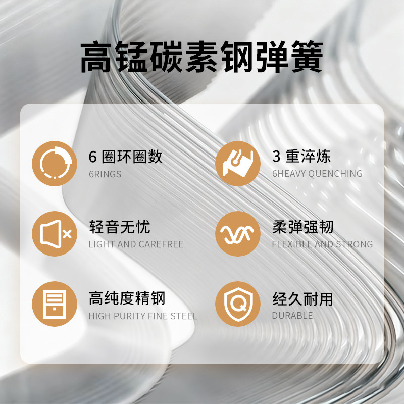 厦门老字号金鹭宝天然3E椰棕精钢弹簧床垫席梦思偏硬护脊抑菌面料,淘宝优惠券,粉丝福利购,淘宝优惠卷