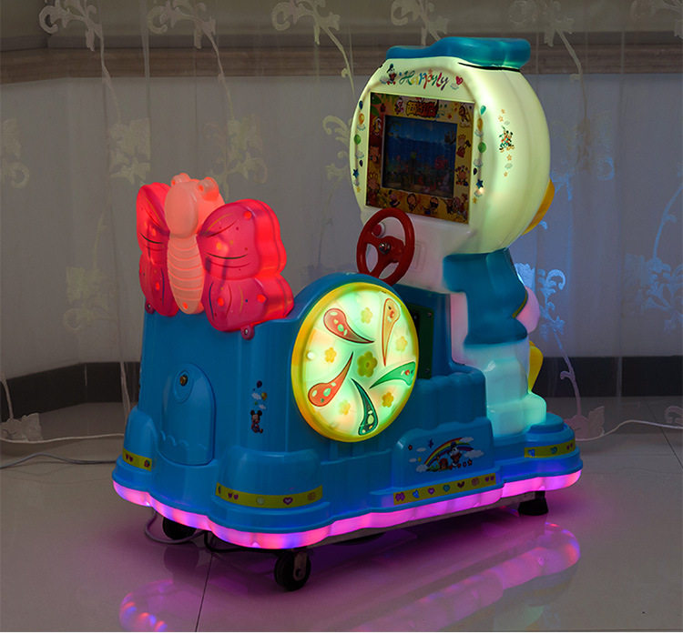 新款扫码投币摇摇车热卖小孩唐老鸭摇摆机儿童电动商用小孩玩具车