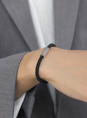 男款手链S925银代写贺卡免费刻字