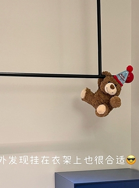 生日小熊门把手装饰入户门卧室房间布置家居摆件可爱公仔儿童玩偶