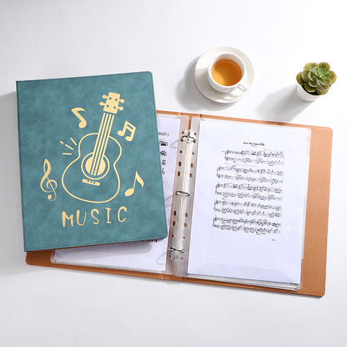 乐谱夹a4不反光音乐文件夹粉色可修改透明插页架子鼓钢琴谱子夹册活页音乐展开式本合唱歌谱曲谱琴谱夹资料册 - 图1