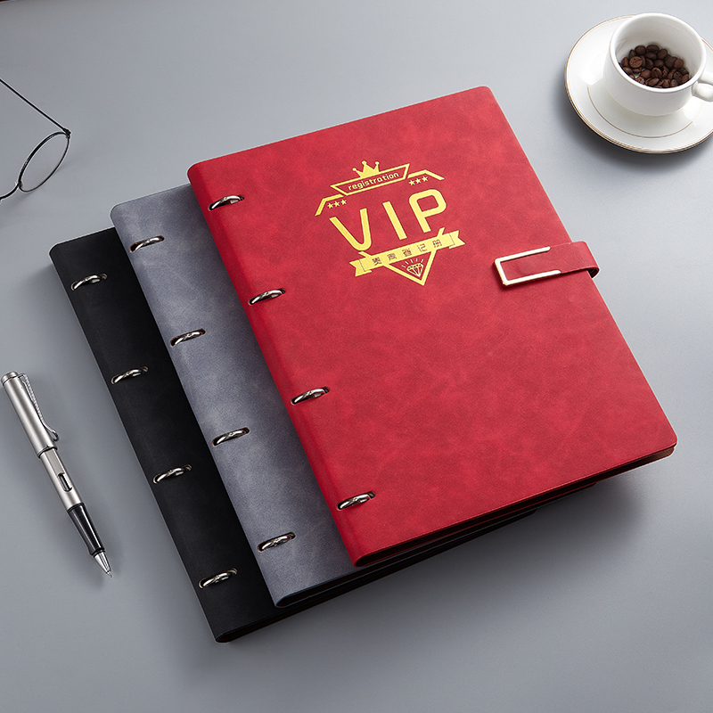 顾客档案本美容院客户资料信息A4活页本理发店服装美甲贵宾卡vip会员充值登记本加厚管理顾客消费记录本定制 - 图3