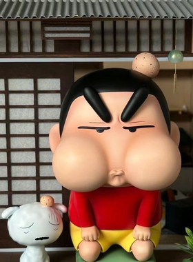 潮新创意存钱罐气鼓鼓挨揍小新手办动漫储蓄罐摆件蜡笔小新塑料