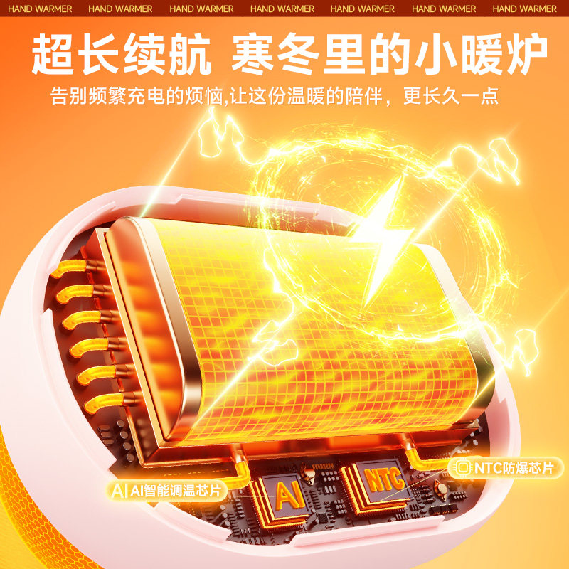 2025新款暖手宝充电宝二合一迷你小随身携带自发热手握式学生儿童女生生日礼物便携可爱冬天usb暖宝宝神器蛋n,淘宝优惠券,粉丝福利购,淘宝优惠卷