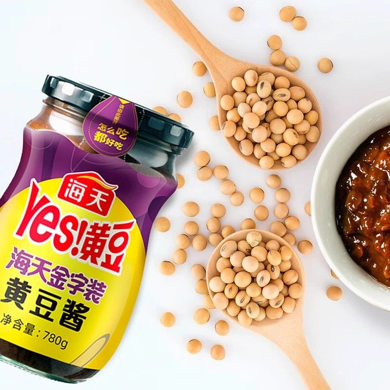 海天金字装黄豆酱780g*瓶炒菜烹饪蘸料家用调味拌饭拌面下饭酱T2