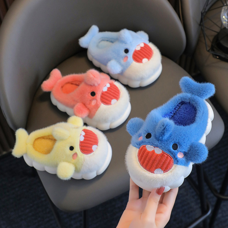 儿童棉拖鞋秋冬季男童卡通居家室内拖鞋女童宝宝保暖小孩包跟棉鞋,淘宝优惠券,粉丝福利购,淘宝优惠卷