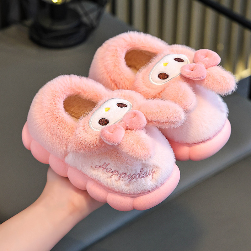 儿童棉鞋秋冬季女童卡通室内居家鞋中大童保暖亲子宝宝包跟棉拖鞋,淘宝优惠券,粉丝福利购,淘宝优惠卷
