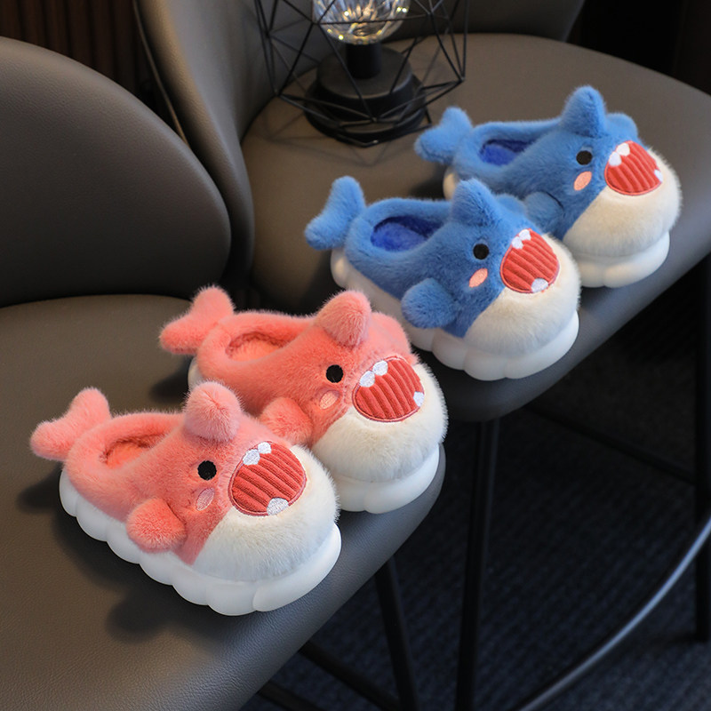 儿童棉拖鞋秋冬季男童卡通居家室内拖鞋女童宝宝保暖小孩包跟棉鞋,淘宝优惠券,粉丝福利购,淘宝优惠卷