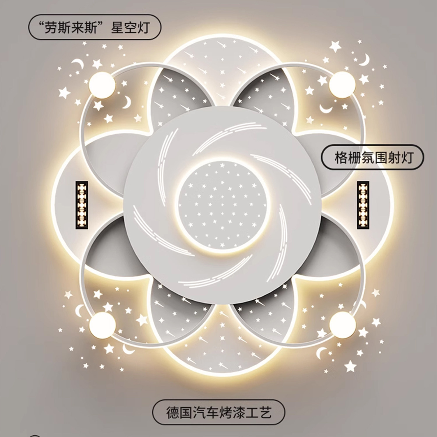 2026年新款客厅吸顶灯全屋组合灯具套餐现代简约主灯满天星大气,淘宝优惠券,粉丝福利购,淘宝优惠卷