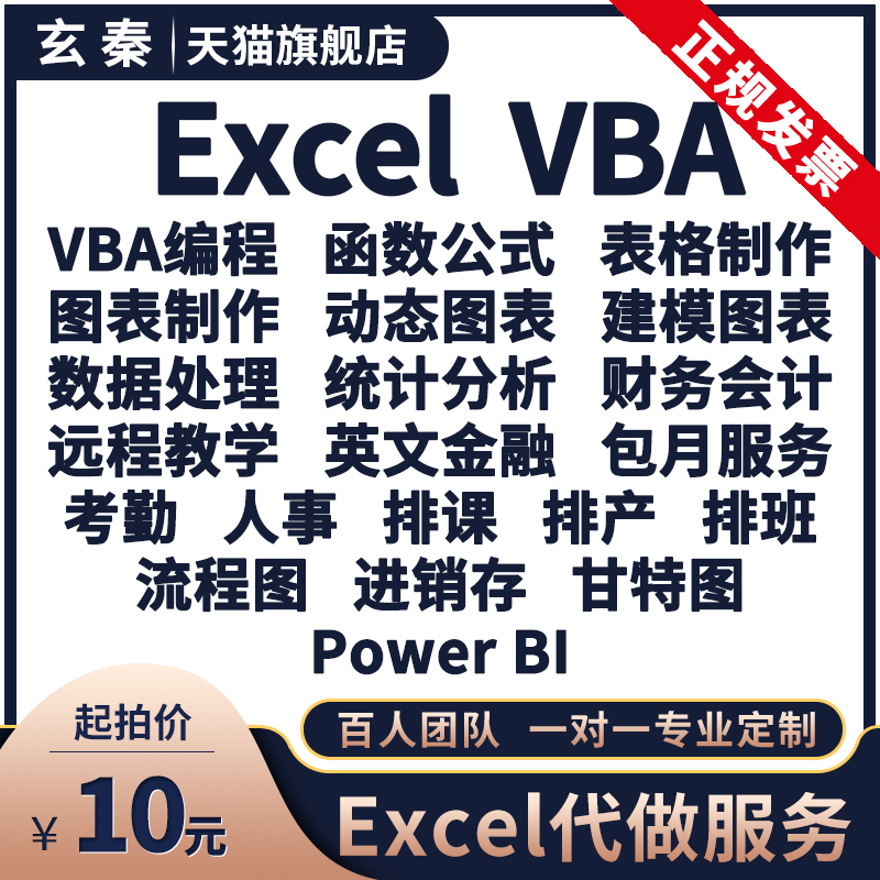 excel表格代做制作图表vba宏编程定制设计公式函数据处理分析统计-图1