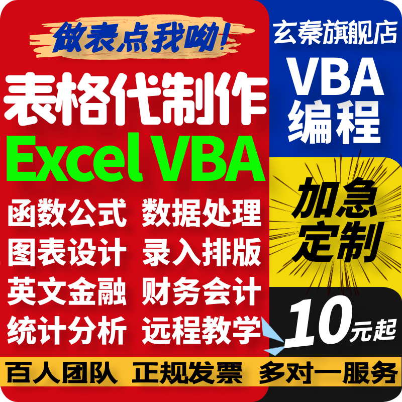 excel表格代做制作图表vba宏编程定制设计公式函数据处理分析统计-图0