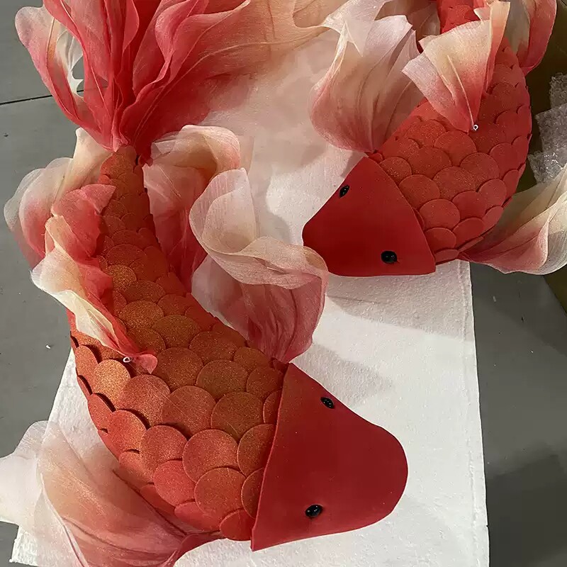 结婚装饰红色节庆装饰锦鲤装饰婚房店铺橱窗活动氛围美陈布置道具,淘宝优惠券,粉丝福利购,淘宝优惠卷