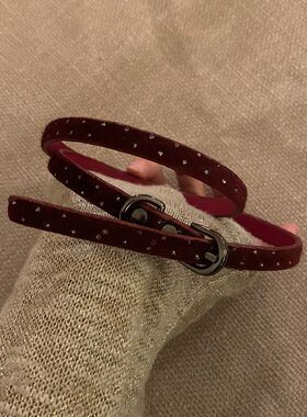 复古绒布温柔choker颈链女秋冬气质小众设计感百搭项圈项链脖颈带