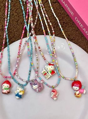 辣妹甜美可爱卡通KT猫项链