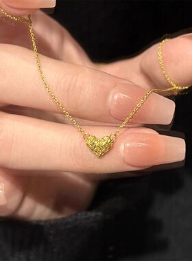 简约显贵轻奢小众锁骨链吊坠