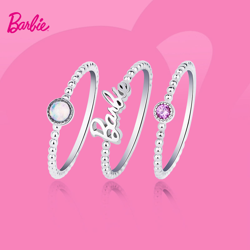 925 silver stacking rings, women's letter silver jewelry