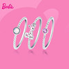 925 silver stacking rings, women's letter silver jewelry