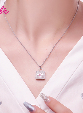 925纯银项链吊坠轻奢锁骨链银饰