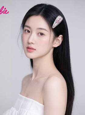 韩国甜美可爱粉色pu皮质发饰