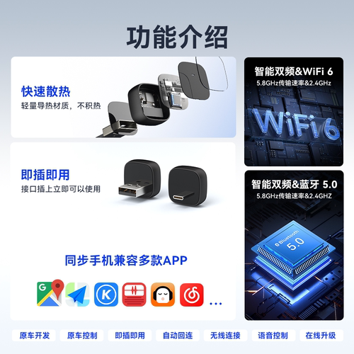 无线CarPlay适配日产19-20款新天籁模块手机互联USB互联盒 - 图0