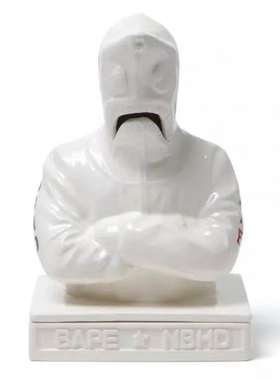 现货NEIGHBORHOOD BAPE 联名鲨鱼头香炉陶瓷摆件装饰家居香熏