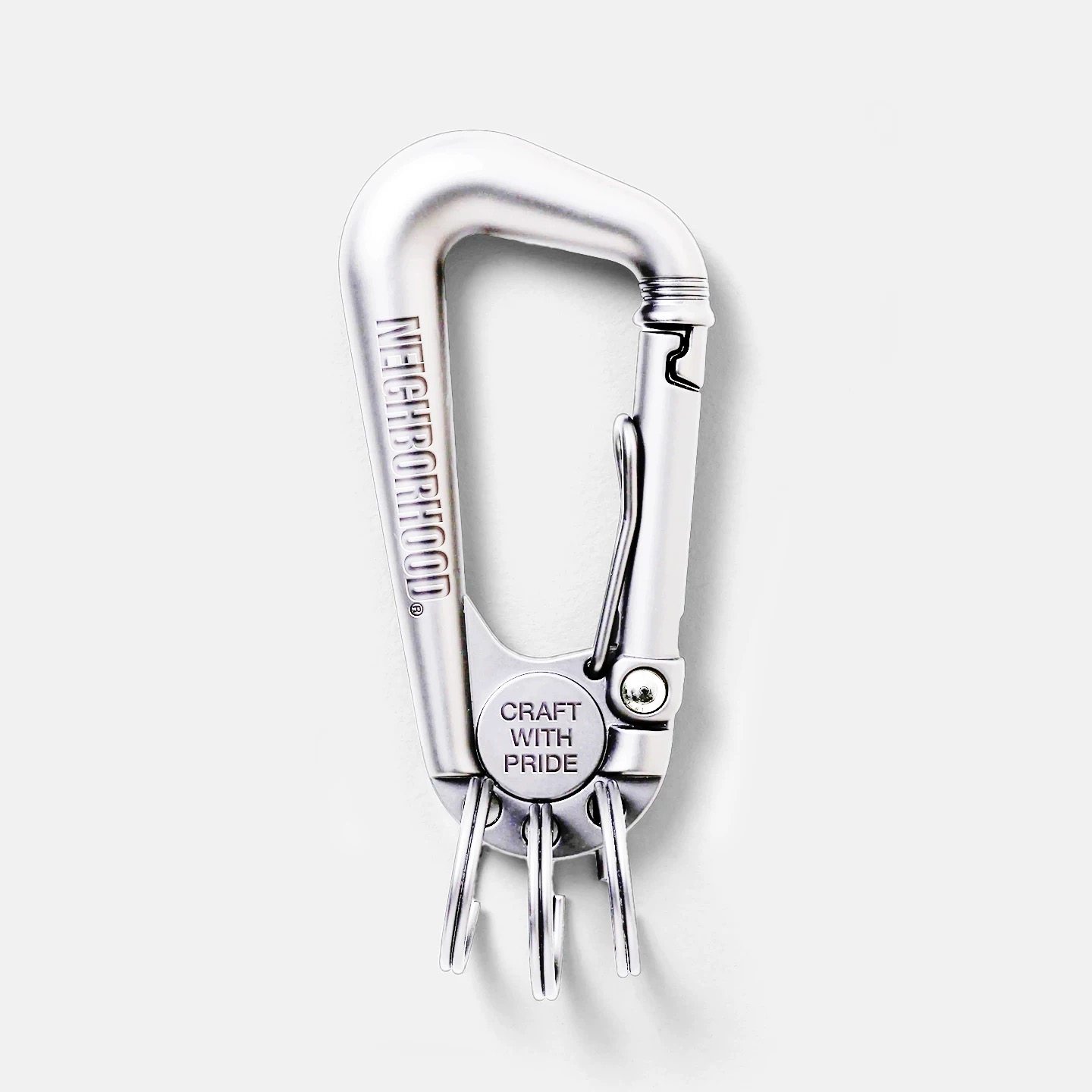NEIGHBORHOOD CARABINER KEYHOLDER多功能锌合金挂件钥匙扣登山扣 - 图0