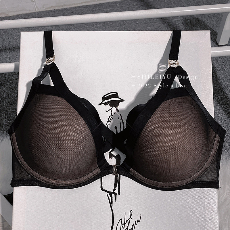 夏季聚拢性感上托显胸大收副乳文胸 诗蕾语文胸