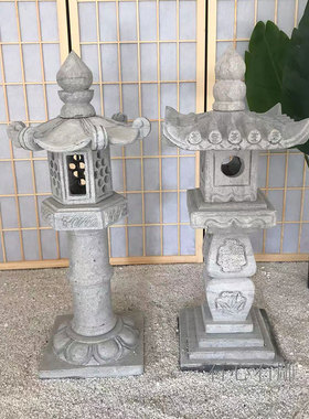 石雕石灯笼日式庭院灯禅意户外