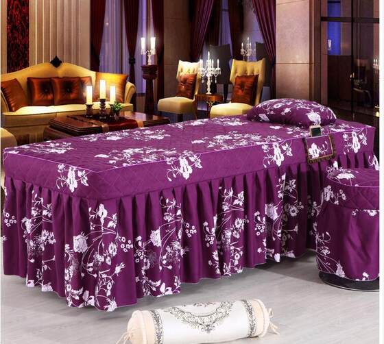 Beauty bedspread pillowcase two-piece set for physical therapy and massage
