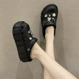 Tide, высокая летняя модная обувь на платформе, нескользящие слайдеры, тапочки, с медвежатами