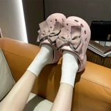 Модная летняя обувь с бантиком на платформе, нескользящая униформа медсестры, высокие пляжные слайдеры, тапочки