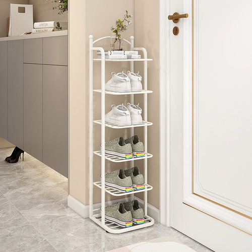 简易鞋架小窄门口家用室内鞋架子宿舍入户门铁艺鞋柜小型多层收纳 - 图2