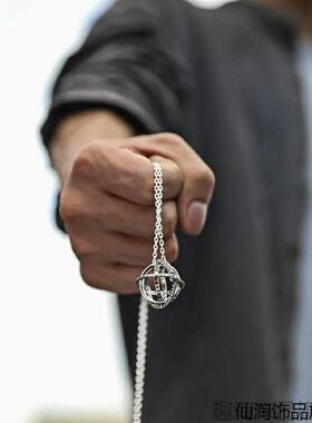 天文戒指情侣环个性复指古可旋转球浑天仪吊坠可变成球体吊坠男潮