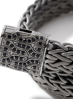 手链宝石JH925银编织小众设计