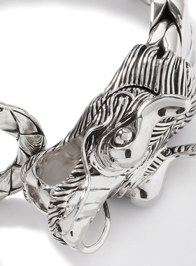 JH龙头银手链手工编织高级重工