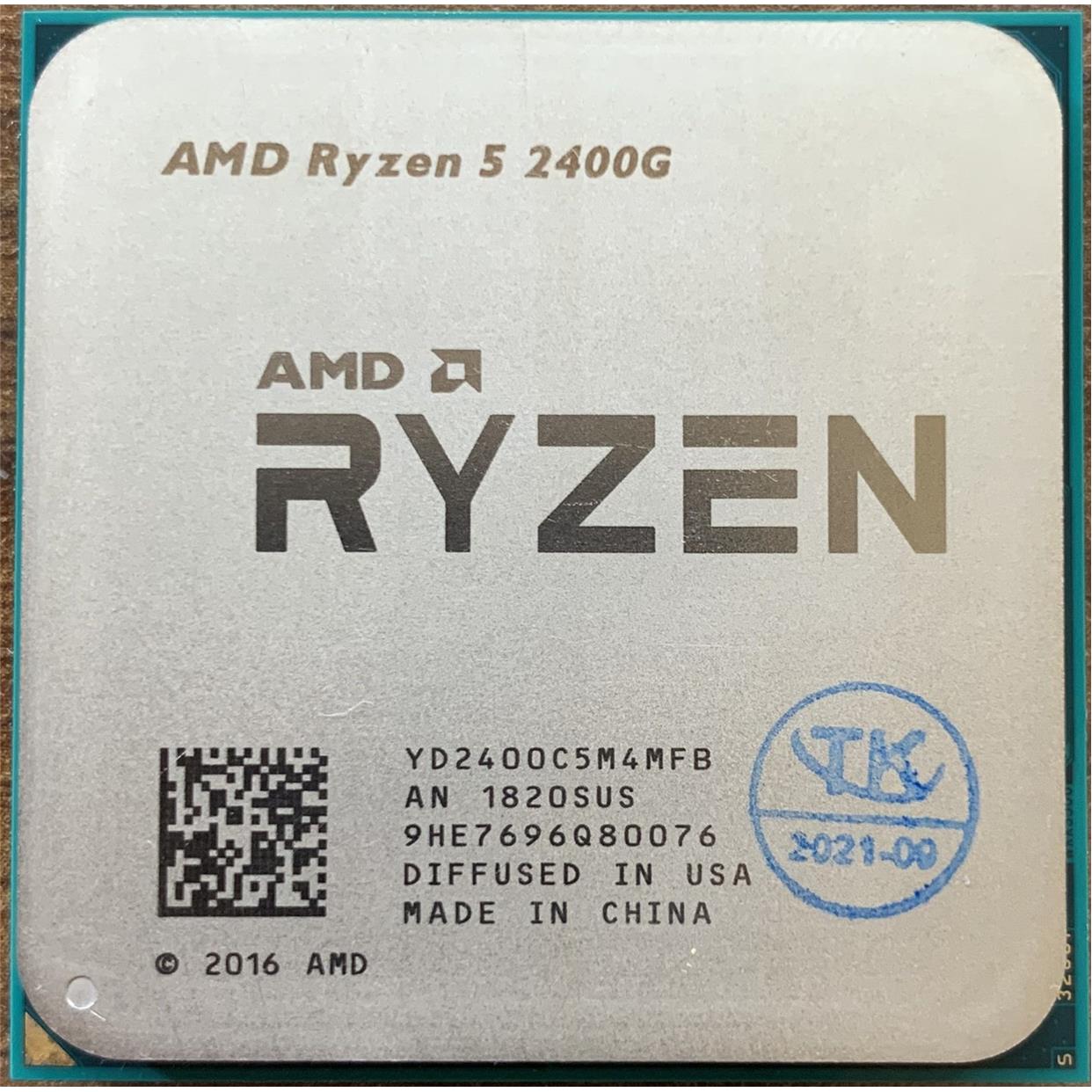 AMD Ryzen 200GE R3-2200G 2400G R5 2600 R7-2700 X AM4 CPU-图1